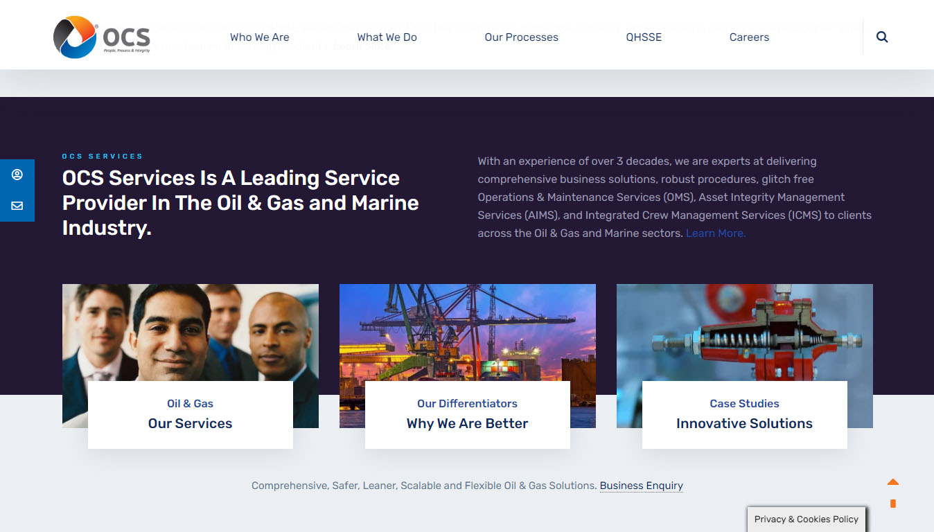 OCS Services Website