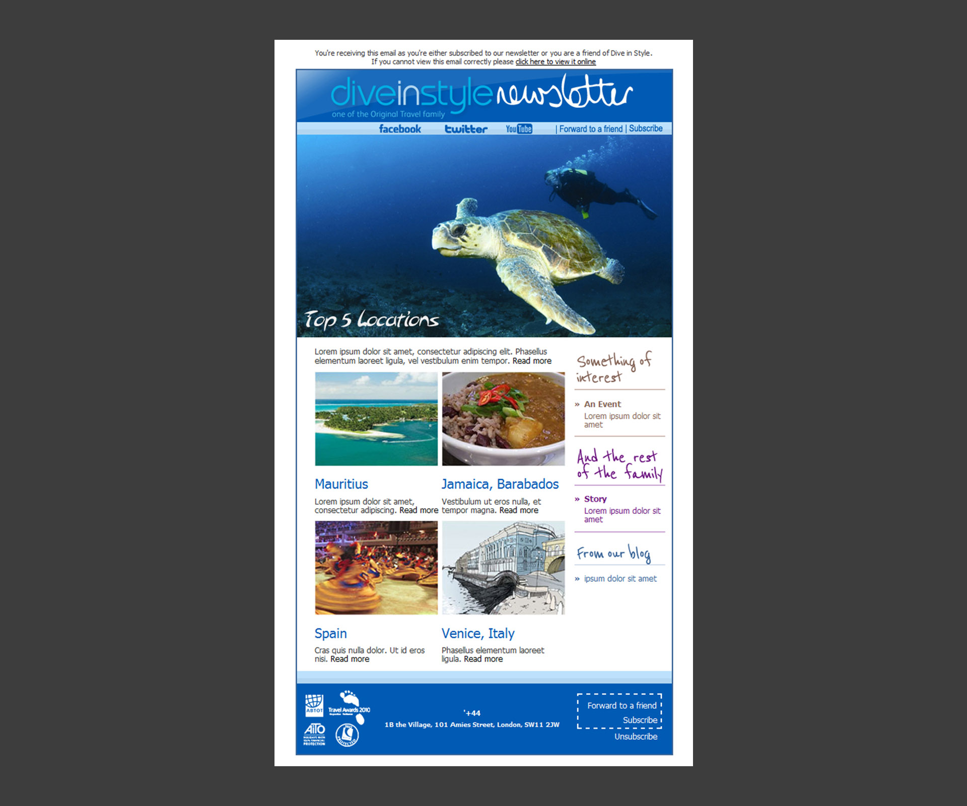 Original Diving Newsletter